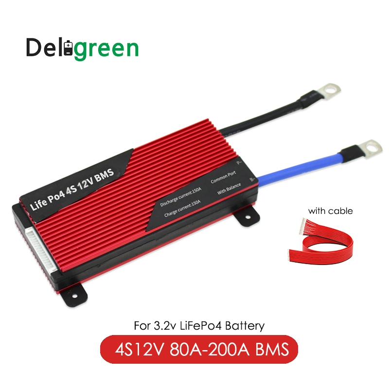 Factory Hot Sale 12V LiFePO4 BMS 4s 120A/150A 14.8V 18650 Battery BMS Packs Protection Board Balance Integrated Circuits